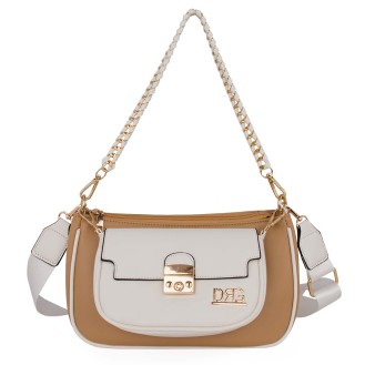 Women's Crossbody Bag Double Beige 25117-1301-BE